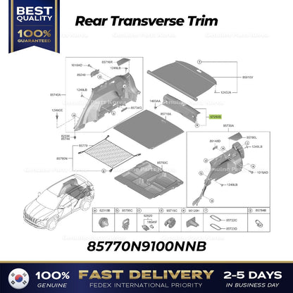 Genuine Rear Transverse Trim 85770N9100NNB for Hyundai Tucson