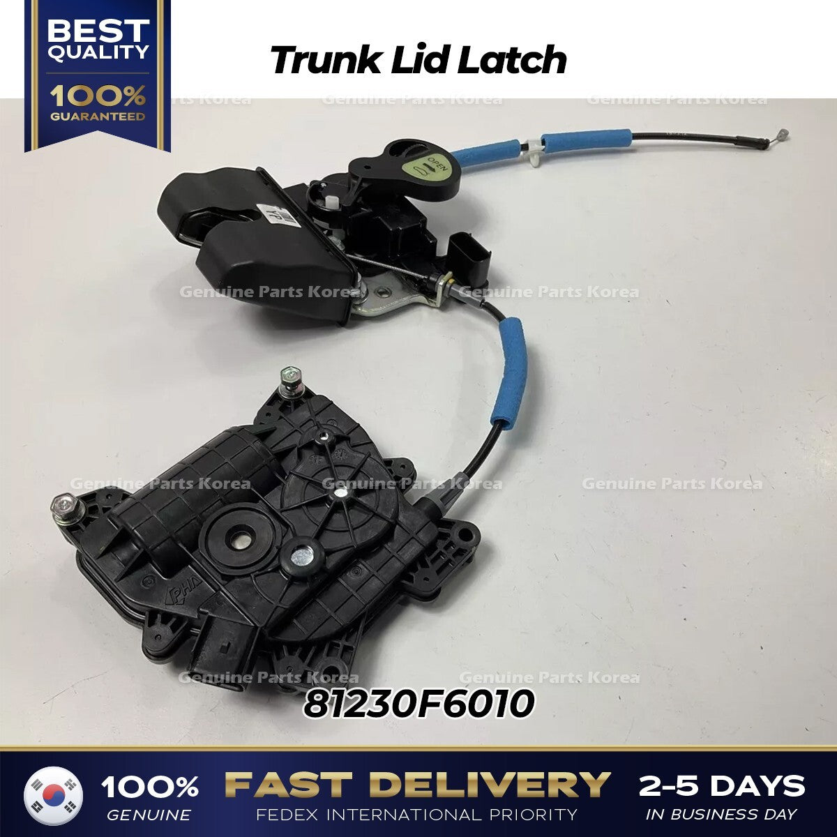 Genuine Trunk Lid Latch 81230F6010 for Kia Cadenza