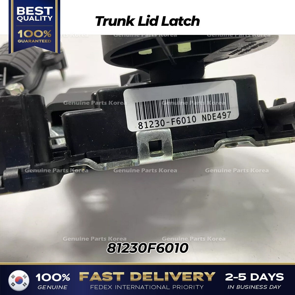 Genuine Trunk Lid Latch 81230F6010 for Kia Cadenza