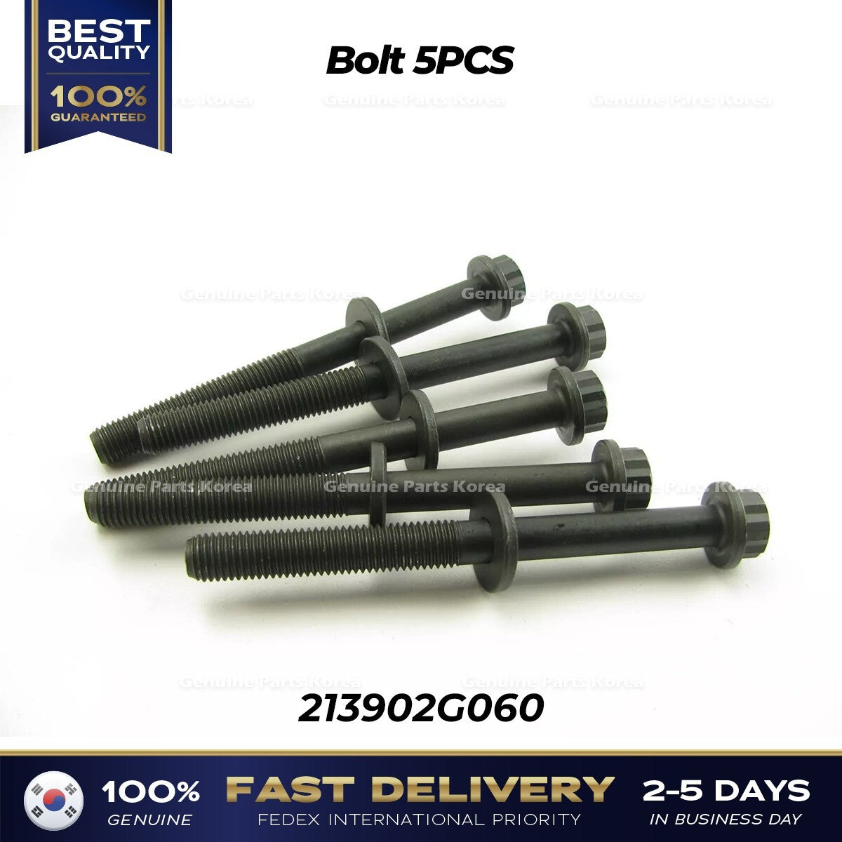 Genuine Bolt 5PCS 213902G060 for Hyundai Kia