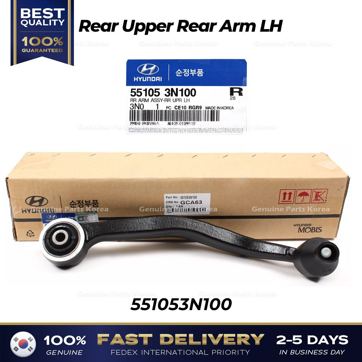 Genuine Rear Upper Rear Arm LH 551053N100 for Hyundai Equus Kia K900