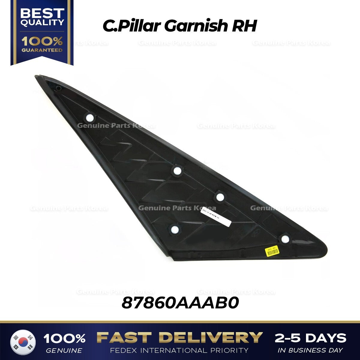 Genuine C.Pillar Garnish RH 87860AAAB0 for Hyundai Elantra