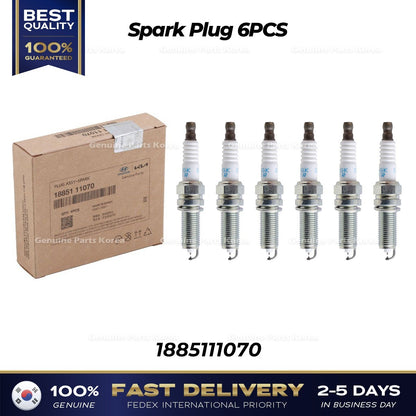 Genuine Spark Plug 6PCS 1885111070 for Hyundai Equus Kia K900