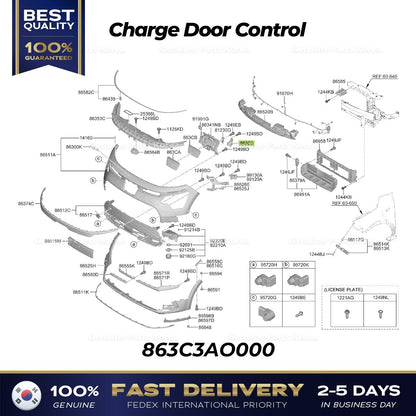 Genuine Charge Door Control 863C3AO000 for Kia Niro EV Motor