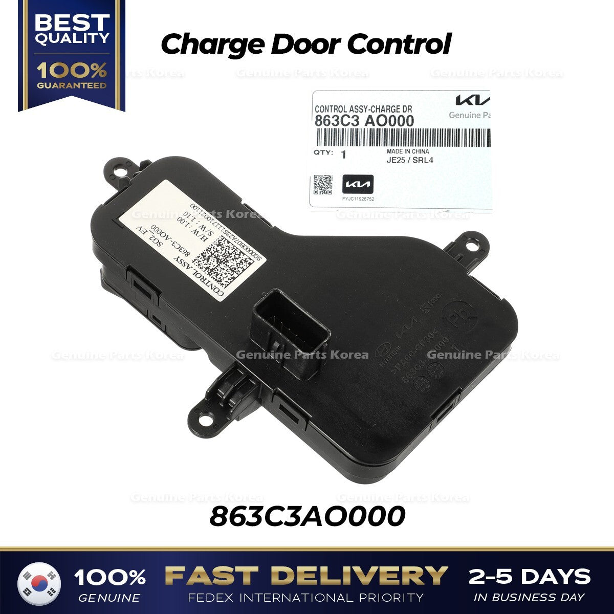 Genuine Charge Door Control 863C3AO000 for Kia Niro EV Motor