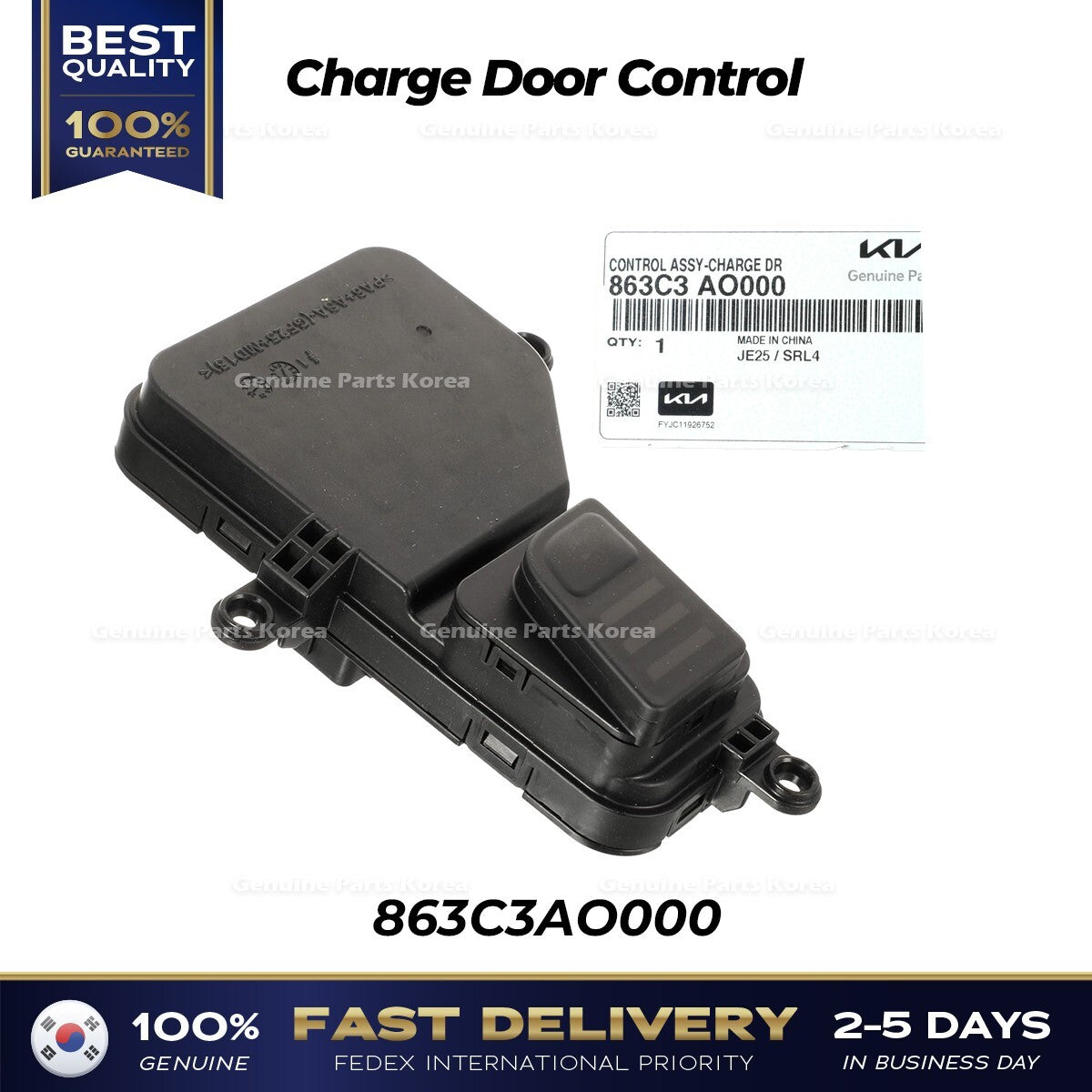 Genuine Charge Door Control 863C3AO000 for Kia Niro EV Motor