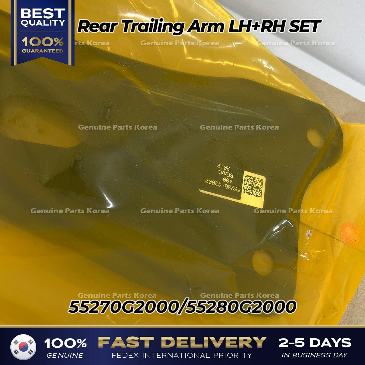 Genuine Rear Trailing Arm LH RH SET for Hyundai Ioniq Kia Niro