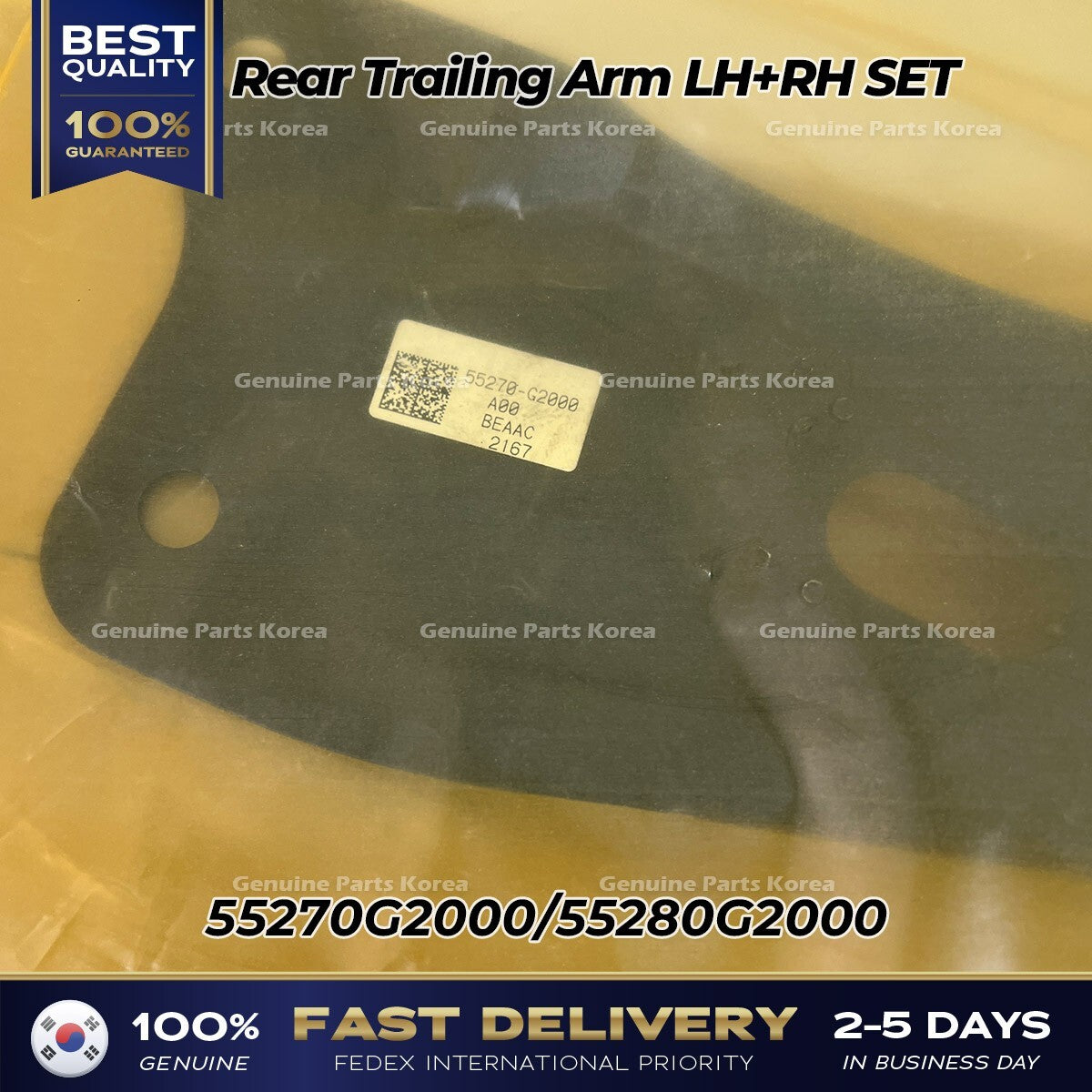 Genuine Rear Trailing Arm LH RH SET for Hyundai Ioniq Kia Niro