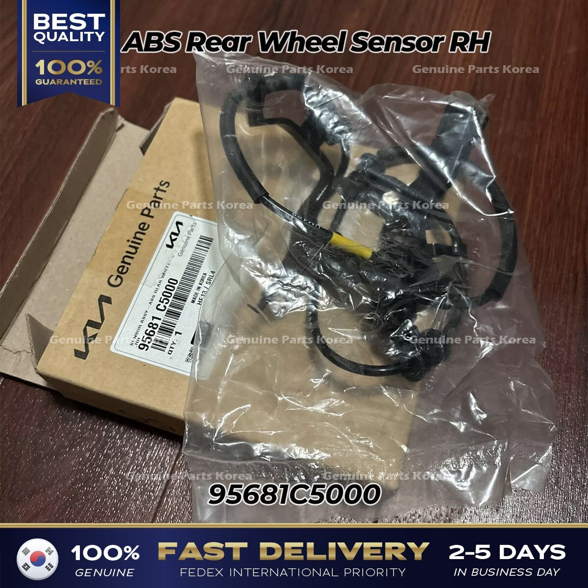 Genuine ABS Rear Wheel Sensor RH 95681C5000 for Kia Sorento