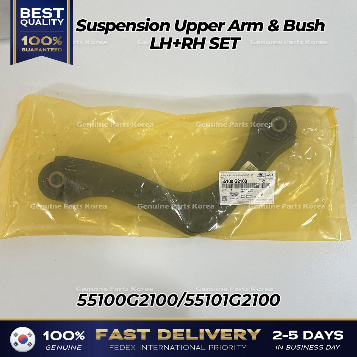 Genuine Suspension Upper Arm & Bush LH RH SET for Hyundai Ioniq Kia Niro