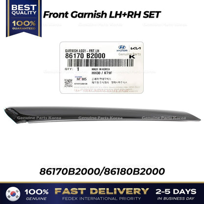 Genuine Front Garnish LH RH SET 86170B2000 86180B2000 for Kia Soul