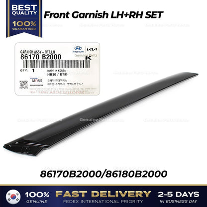 Genuine Front Garnish LH RH SET 86170B2000 86180B2000 for Kia Soul