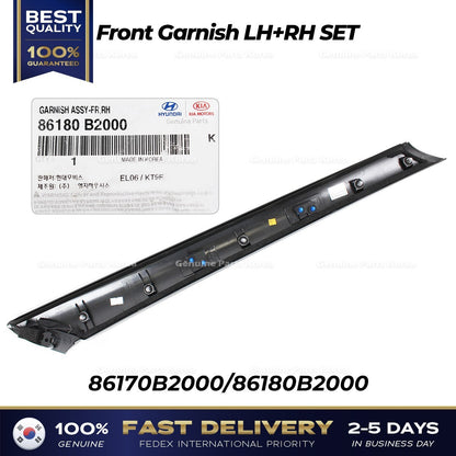 Genuine Front Garnish LH RH SET 86170B2000 86180B2000 for Kia Soul