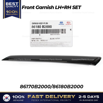 Genuine Front Garnish LH RH SET 86170B2000 86180B2000 for Kia Soul