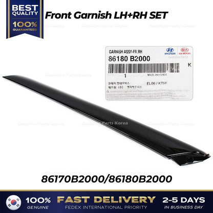 Genuine Front Garnish LH RH SET 86170B2000 86180B2000 for Kia Soul