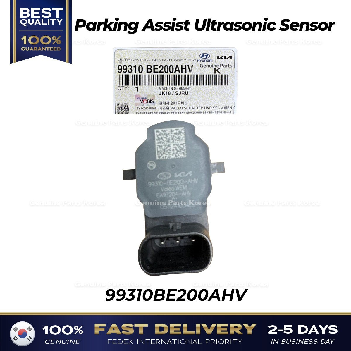 Genuine Parking Assist Ultrasonic Sensor 99310BE200AHV for Kia EV9