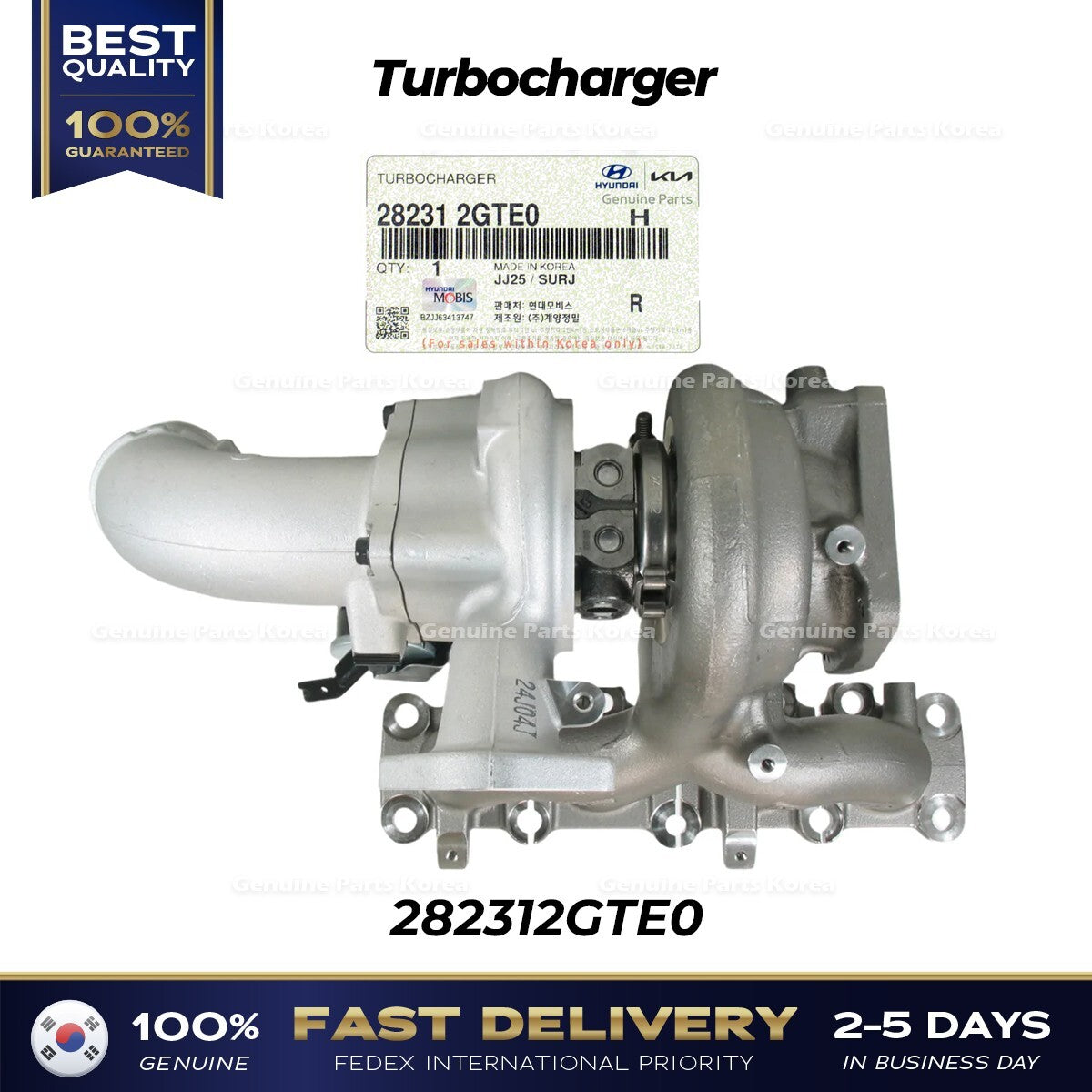 Genuine Turbocharger 282312GTE0 for Hyundai Elantra N Kona N