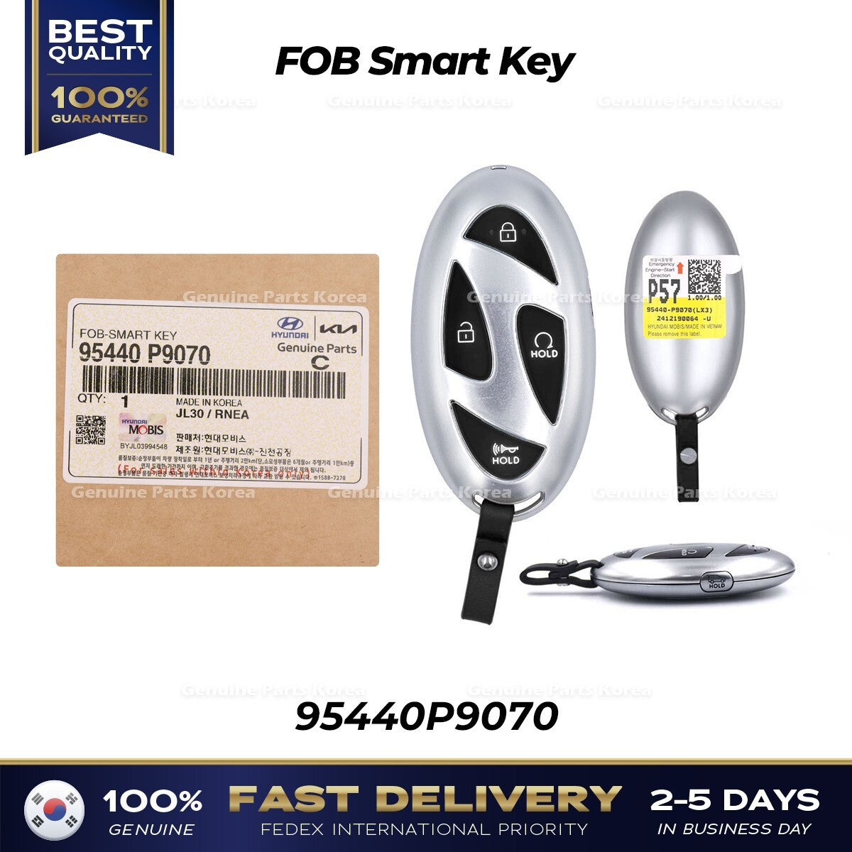Genuine FOB Smart Key 95440P9070 for Hyundai Palisade