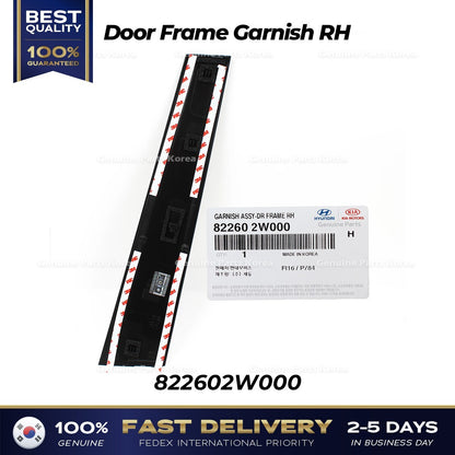 Genuine Door Frame Garnish RH 822602W000 for Hyundai Santa Fe