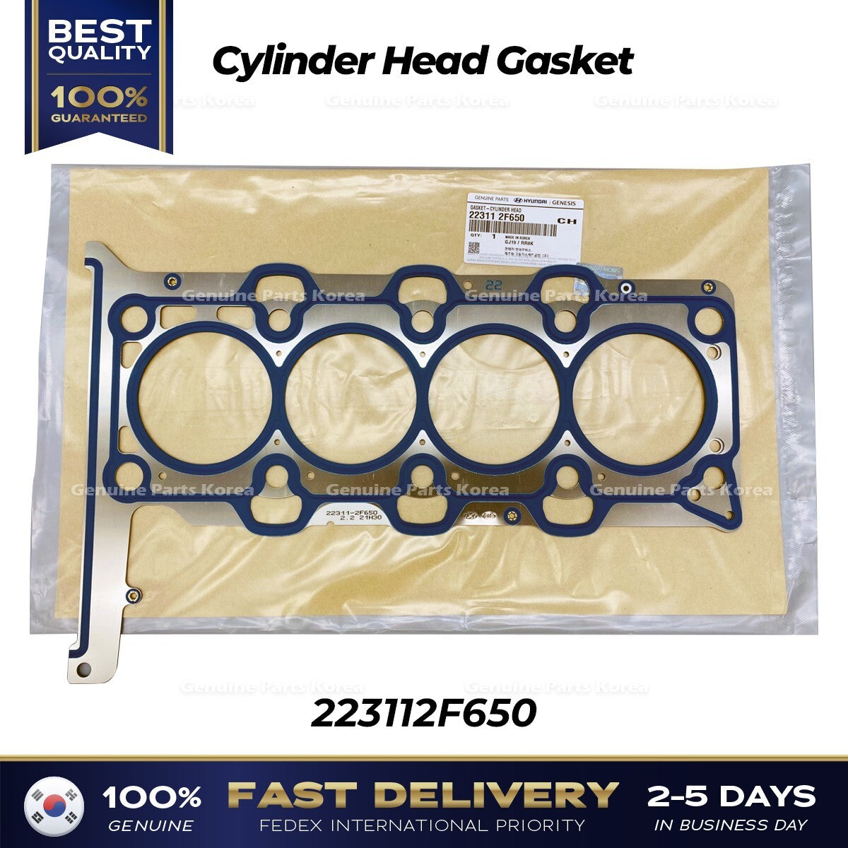 Genuine Cylinder Head Gasket 223112F650 for Hyundai Santa Fe Kia Sorento