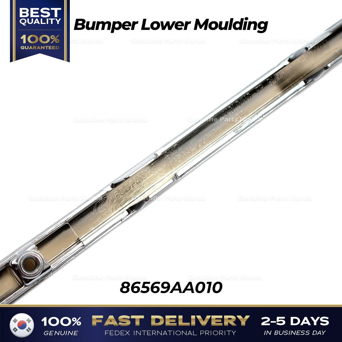 Genuine Bumper Lower Moulding 86569AA010 for Hyundai Elantra