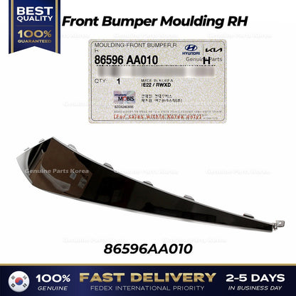 Genuine Front Bumper Moulding RH 86596AA010 for Hyundai Elantra
