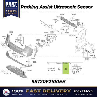 Genuine Parking Assist Ultrasonic Sensor 95720F2100EB for Kia Niro EV