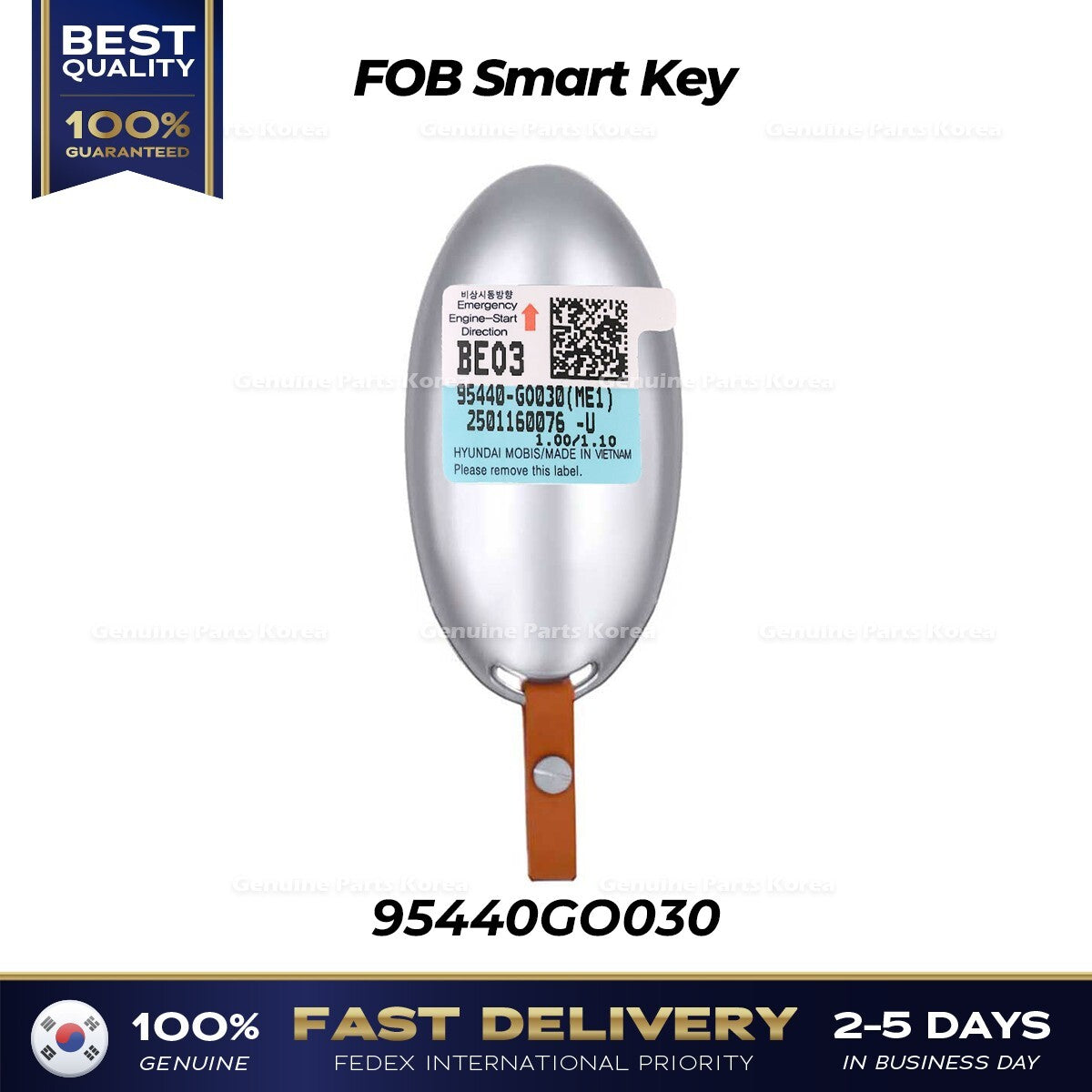 Genuine FOB Smart Key 95440GO030 for Hyundai Ioniq 9 ME1