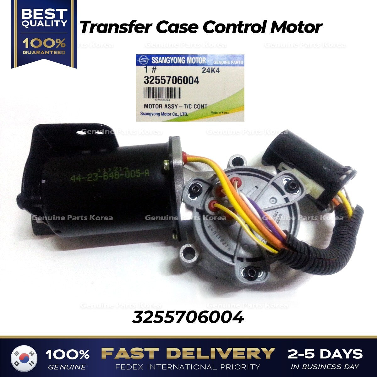 Genuine Transfer Case Control Motor 3255706004 for Ssangyong Rexton