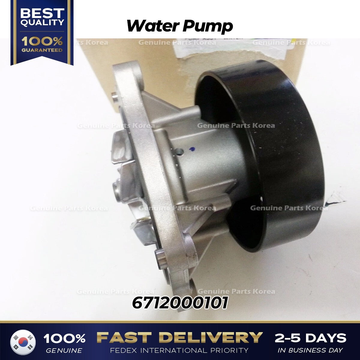 Genuine Water Pump 6712000101 for Ssangyong Korando Rexton