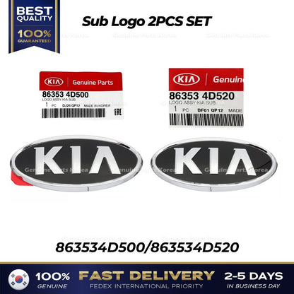 Genuine Sub Logo 2PCS SET 863534D500 863534D520 for Kia Sedona Sportage