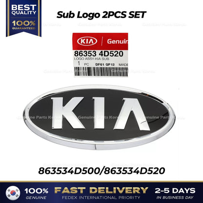 Genuine Sub Logo 2PCS SET 863534D500 863534D520 for Kia Sedona Sportage