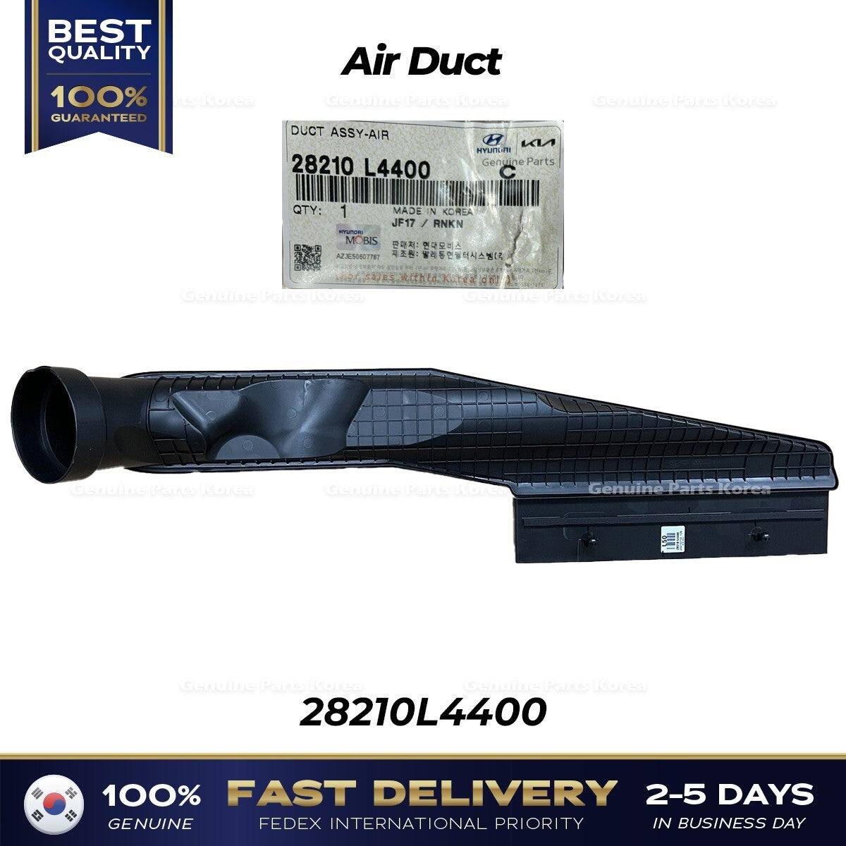 Genuine Air Duct 28210L4400 for Hyundai Sonata Kia K5