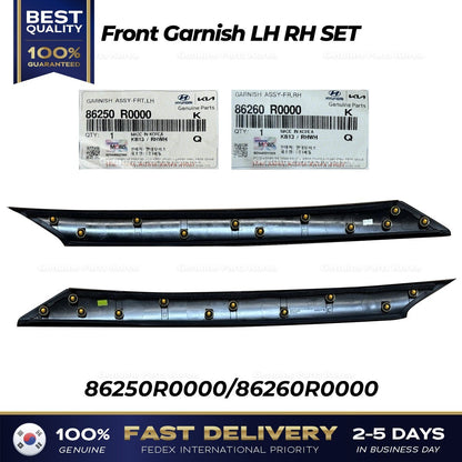 Genuine Front Garnish LH RH SET 86250R0000 86260R0000 for Kia Carnival
