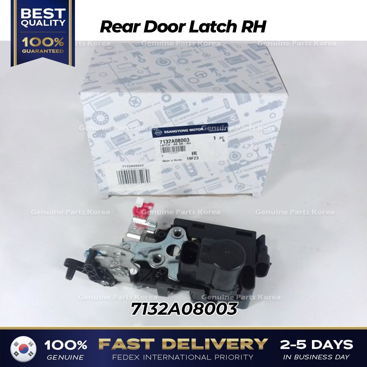 Genuine Rear Door Latch RH 7132A08003 for Ssangyong Rexton