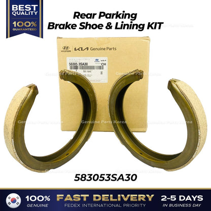 Genuine Rear Parking Brake Shoe & Lining KIT 583053SA30 for Hyundai Sonata