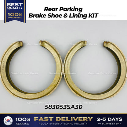Genuine Rear Parking Brake Shoe & Lining KIT 583053SA30 for Hyundai Sonata
