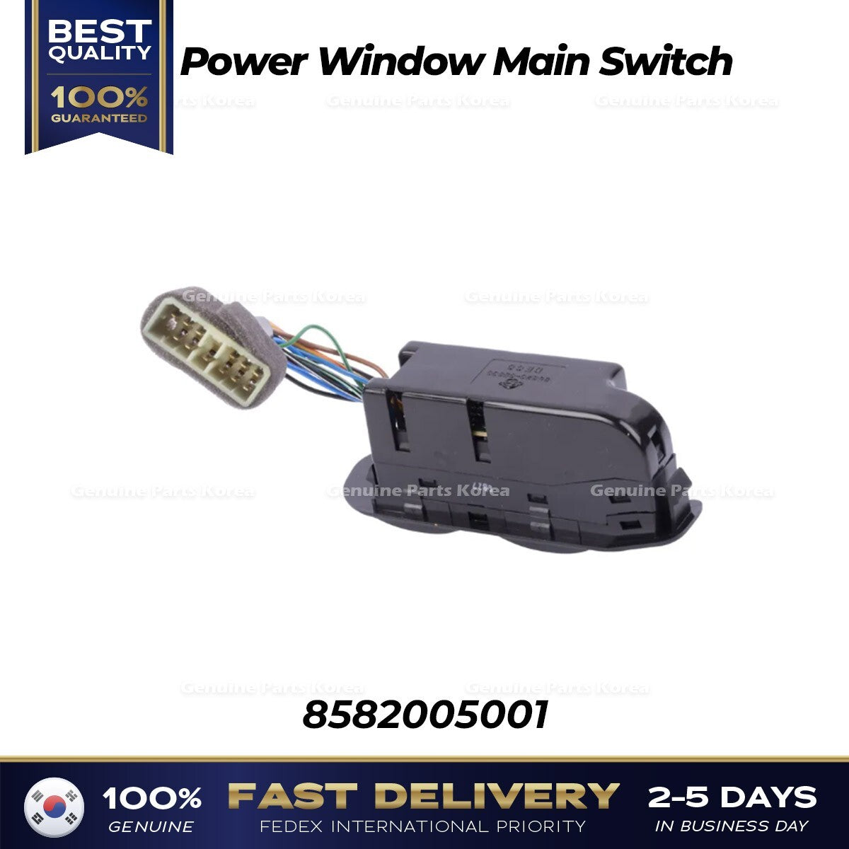 Genuine Power Window Main Switch 8582005001 for Ssangyong Musso