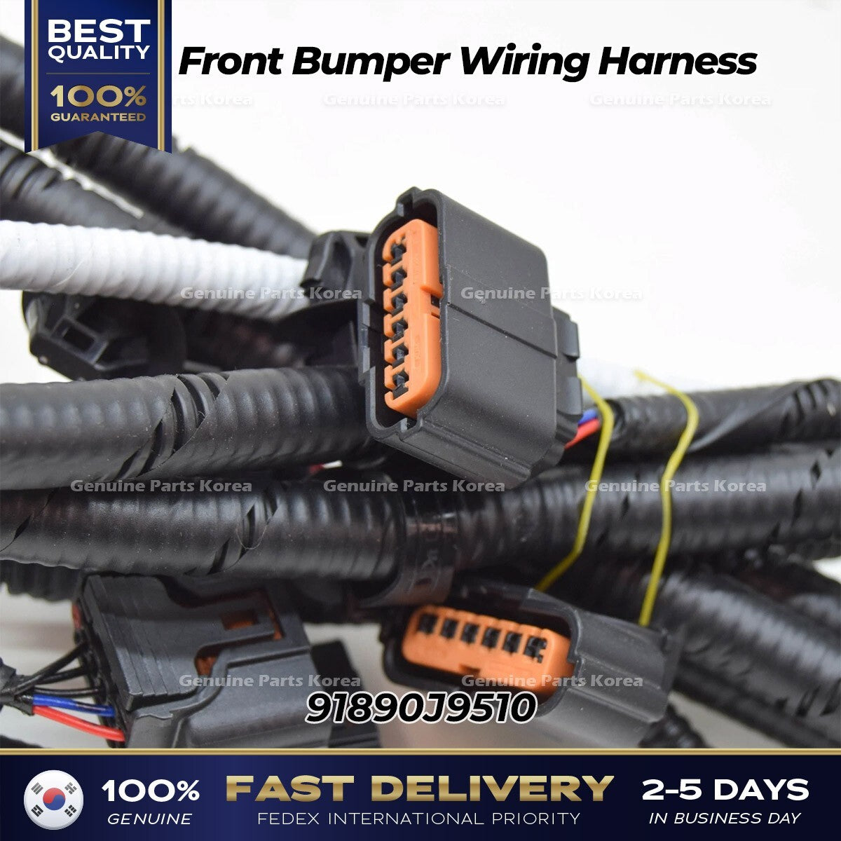 Genuine Front Bumper Wiring Harness 91890J9510 for Hyundai Kona