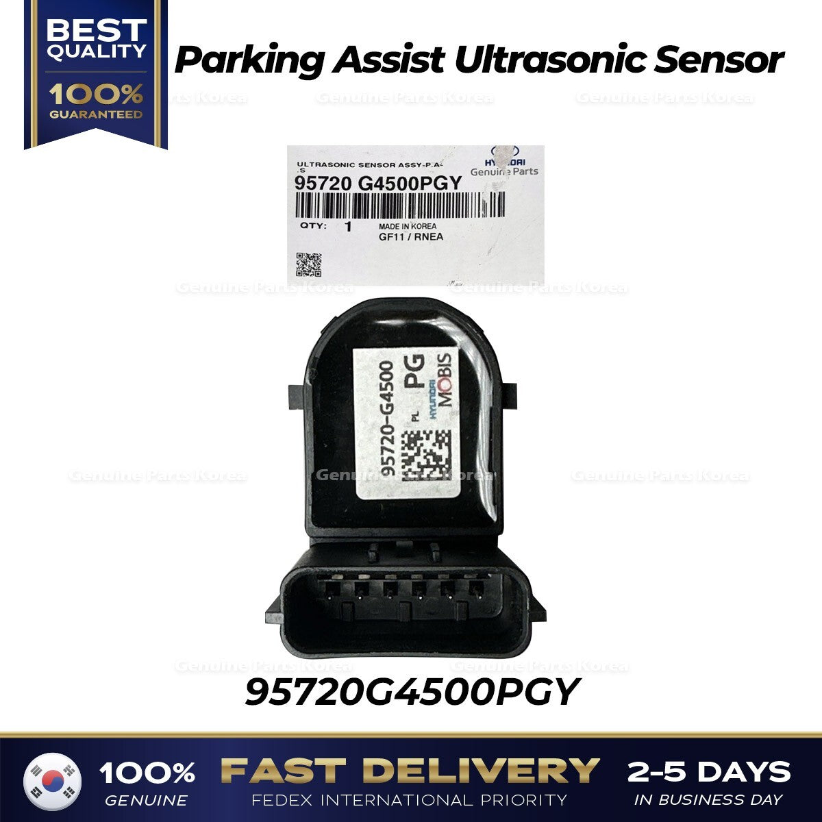 Genuine Parking Assist Ultrasonic Sensor 95720G4500PGY for Hyundai Kona