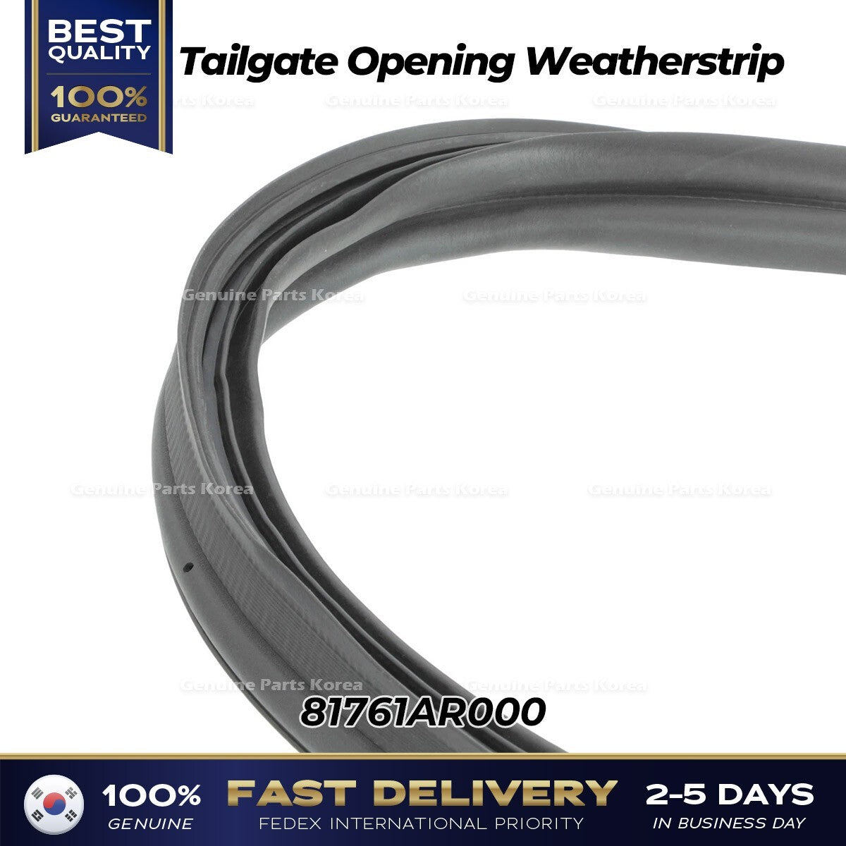 Genuine Tailgate Opening Weatherstrip 81761AR000 for Hyundai Genesis GV70