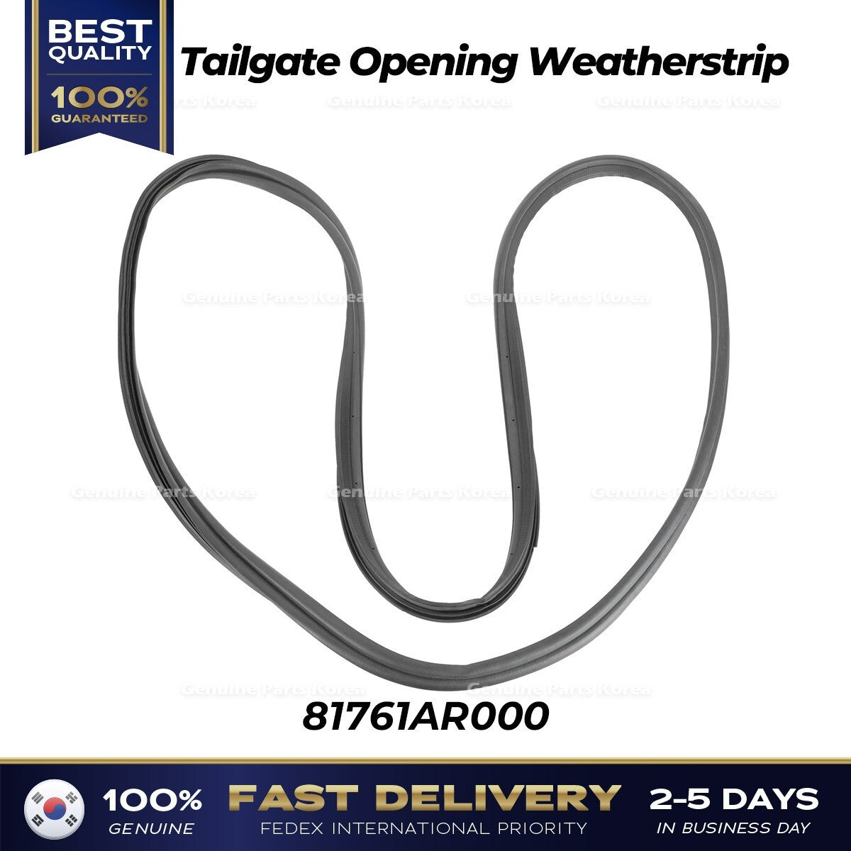 Genuine Tailgate Opening Weatherstrip 81761AR000 for Hyundai Genesis GV70