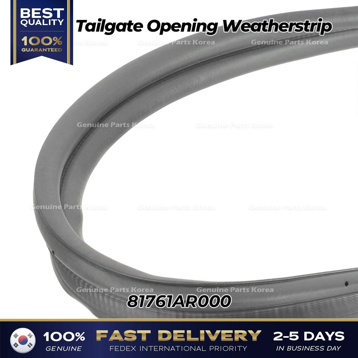 Genuine Tailgate Opening Weatherstrip 81761AR000 for Hyundai Genesis GV70