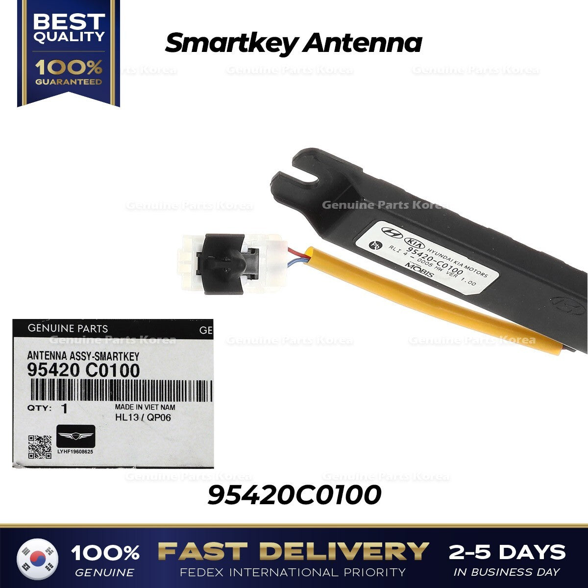 Genuine Smartkey Antenna 95420C0100 for Hyundai Genesis G70 Kia Stinger