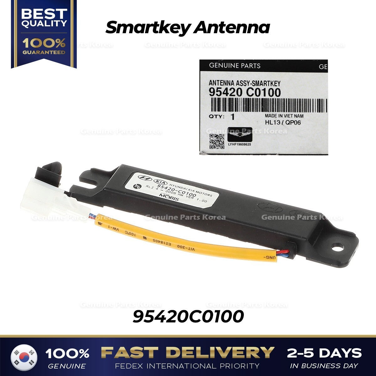 Genuine Smartkey Antenna 95420C0100 for Hyundai Genesis G70 Kia Stinger