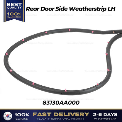 Genuine Rear Door Side Weatherstrip LH 83130AA000 for Hyundai Elantra