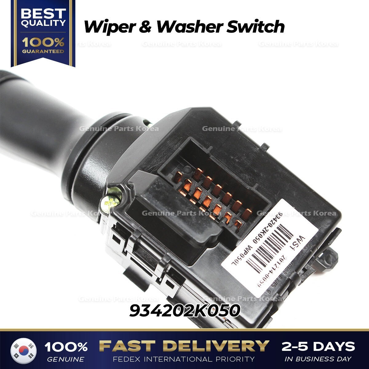 Genuine Wiper & Washer Switch 934202K050 for Hyundai Accent Kia Forte