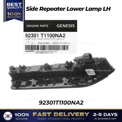 Genuine Side Repeater Lower Lamp LH 92301T1100NA2 for Hyundai Genesis G80