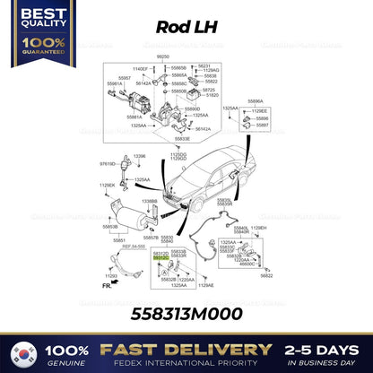 Genuine Rod LH 558313M000 for Hyundai Equus Genesis