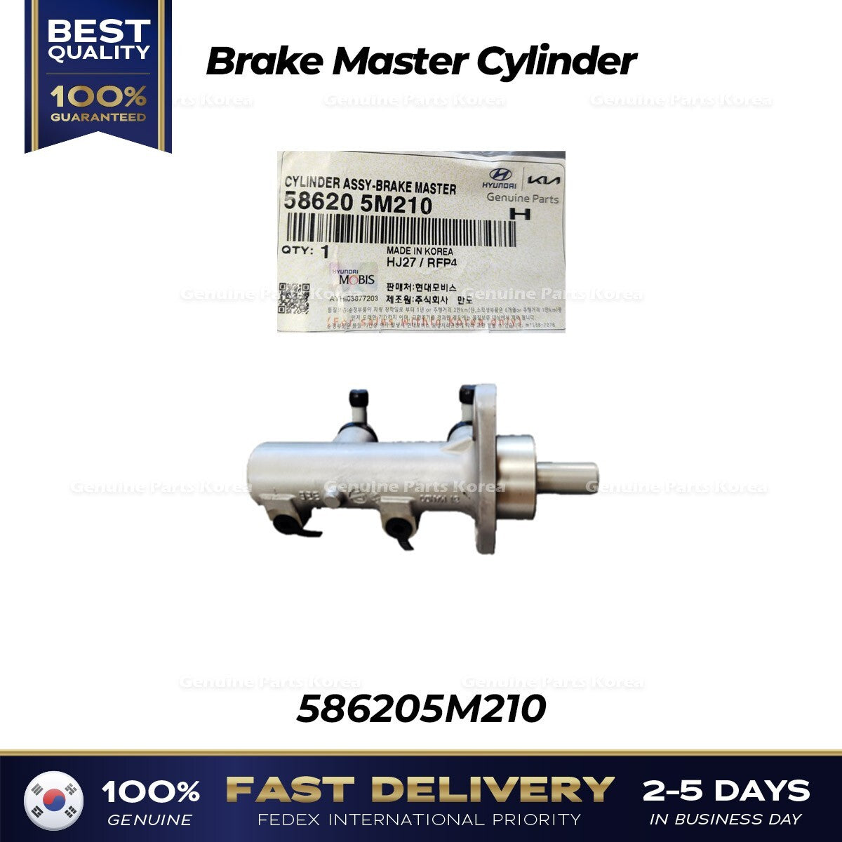 Genuine Brake Master Cylinder 586205M210 for Hyundai Mighty